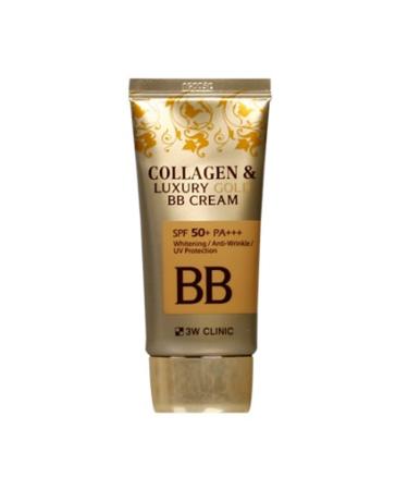 3W Clinic Collagen&Luxury Gold BB Cream SPF50+ Korean BB Cream - 50ml - Buy Online on GoSupps.com