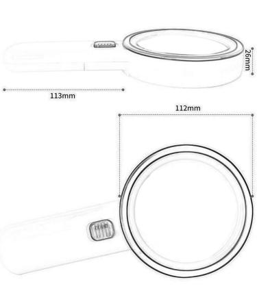 ES for Hobbies Reading Magnifier 30 Times High-Definition Handheld with LED Light High Magnification Suitable for Children Students to Read Identifi Better Life - Buy Online on GoSupps.com