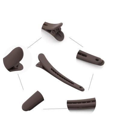 YISSION 12 PCS Alligator Hair Clips Set for Styling - Matte Finish Hair Barrettes for Women and Girls in Khaki, Black, Brown, Coffee - Buy Online on GoSupps.com