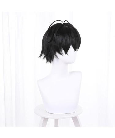 Buy Sasaki and Miyano Yaoi Miyano Yoshiku Cosplay Wig - Short Black Synthetic Fiber Wig for Men & Women | Perfect for Parties & Cosplay Events - Buy Online on GoSupps.com