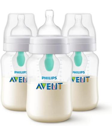 Philips Avent Anti-colic Baby Bottle with AirFree Vent 9oz 3 pack SCY703/03 3-pack 9oz - Buy Online on GoSupps.com