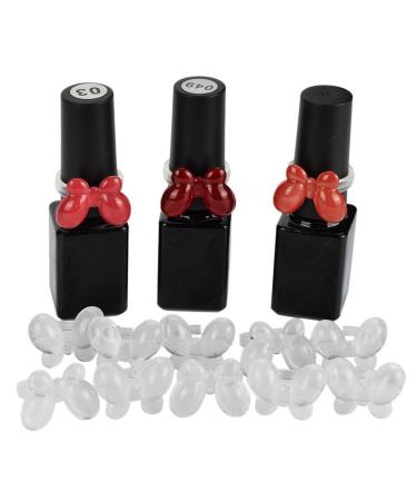 100 Pcs Nail Design Tips Rings - Clear Color Chart for Nail Polish Display | International Shipping - Buy Online on GoSupps.com