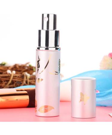 10ml Aluminum Perfume Spray Bottle Flower Pattern Atomizer for Perfume Toner Serum (Silver) - Buy Online on GoSupps.com
