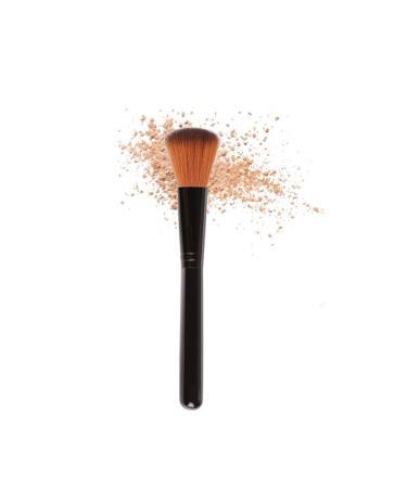 Buy Black Makeup Brush - Soft Fabric Hair & Wood Handle for Beginners & Professionals | Best Powder Grasping Brush - Buy Online on GoSupps.com