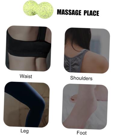 Homsfou Yoga Massage Ball - Peanut Trigger Point Roller for Shoulders & Neck Relief | International Shipping Available - Buy Online on GoSupps.com