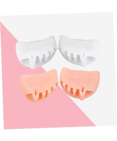 Toe Separators 2 Pairs Gel Straightener & Stretcher Set for Bunions - 4pcs - Buy Online on GoSupps.com