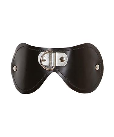 Hotspot Leather Blindfold Eye Cover with D-Ring Attachment