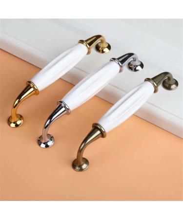 Creatwls 10pcs European Art Ceramic Cabinet Handles - 96mm Chrome Knobs for Kitchen & Furniture - Buy Online on GoSupps.com
