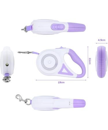 Moyouno 5m Retractable Dog Leash - Durable Extendable Leash for Small to Large Breeds with LED Lights | Shop Internationally! - Buy Online on GoSupps.com