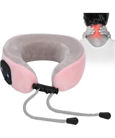 Buy Electrical Neck Massage Device - U-Shaped Pink Pillow for Comfortable Neck & Shoulder Relief | International Shipping Available - Buy Online on GoSupps.com