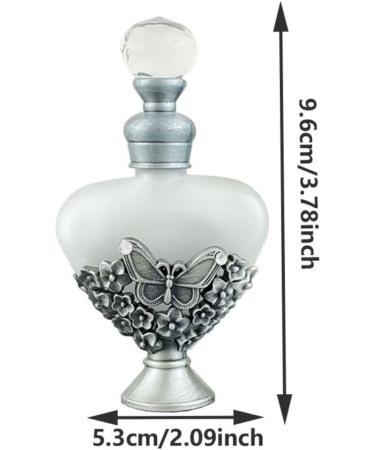 zaoalife High-grade Vintage Metal Perfume Bottle 12ML Essential Oil Glass Dispenser Empty Bottle - Buy Online on GoSupps.com
