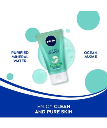 Nivea Purifying Facewash 150 ml (5.07 oz) - Gentle Cleanser for Clear Skin | India - Buy Online on GoSupps.com