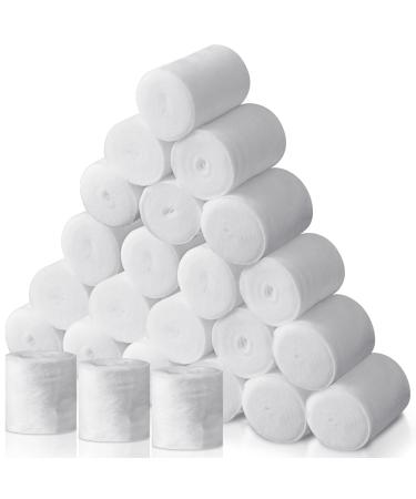 24 Rolls Cast Padding Individual Pack Undercast Padding Roll Wrap Bandage with Plaster Soft Cloth for Halloween Wrap Bandage Art Projects Body Casts Mask Making Supplies (2 Inch x 8.9 ft)