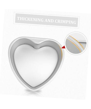 Zerodeko 8 Pcs Heart Cake Mold Cake Mould Baking Trays for Oven Deep Baking Pans for Oven Roasting Pan Lasagna Pan Flat Skillet Cake Decorating Stencils Aluminum Alloy Paper Cup Bakeware 15.3X14.8X5.3CMx4pcs Silverx4pcs - Buy Online on GoSupps.com