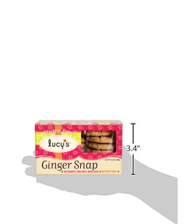 Buy Lucy's Ginger Snaps Cookies - 5.5 oz | Gluten-Free, All-Natural Treats - Buy Online on GoSupps.com
