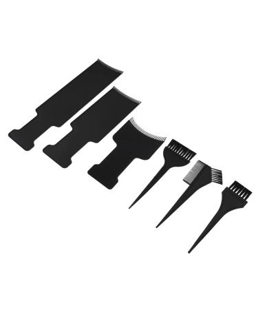 PACKOVE 6 Pi ces Set de Outils de Capillaire Plaque de M ches Pinceaux et Accessoires pour Coloration de Cheveux Domicile et Salon