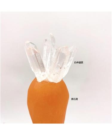 Natural Crystal Rough 1pc Natural Orange Selenite Carrot Quartz Crystals Polished Stone Clear Column Reiki Gypsum Home Decoration ERTEYIN - Buy Online on GoSupps.com