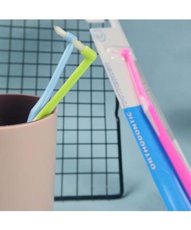 Soft Conical Toothbrush - Compact Interdental Cleaning Brush Set (8 Pieces 4 Colors) | International Shipping Available - Buy Online on GoSupps.com
