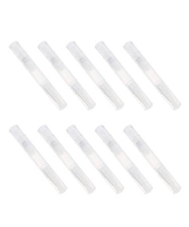 Fomiyes 10 pieces twist pens transparent empty nail oil pen cosmetics eyelashes growth fluid tube lip gloss container Applicators transparent 1 piece (1 Pack)