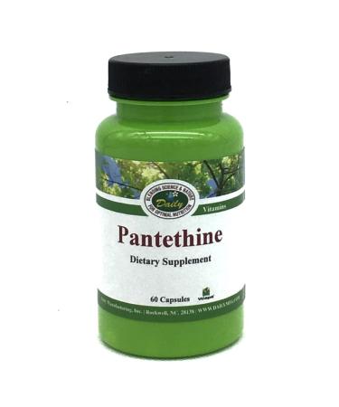 Daily's Activated Pantethine, Vitamin B5 (Pantesin Pantethine 300 mg, 60 Vegetarian Capsules)
