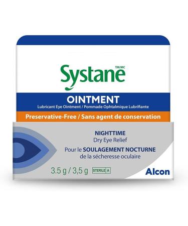 Systane Nighttime Lubricant Eye Ointment 3.50 g 0.12 Oz (Pack of 10)
