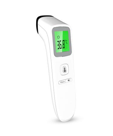 Contactless Infrared Digital Thermometer - 4 in 1 Medical Thermometers Forehead  Room  Liquid & Object Temperature. Suitable for All Ages.