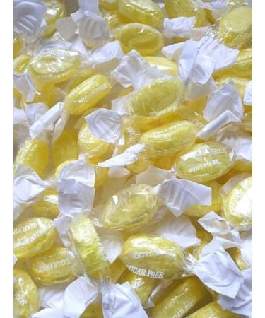 Sugar Free Sherbet Lemons Hard Boiled Sweets - 500g Pouch - Diabetic Sweets - Traditional Sweets
