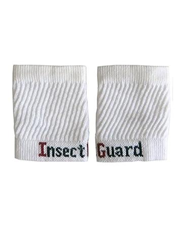 InsectGuard - Permethrin Treated Tick Gaiters/Sleeves and Mosquitoes Flies Chiggers & More Insect Repellent 4 Long Pair (White) One Size Fits All Up to Adult Medium