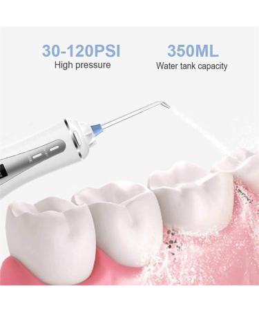 KouRy Water Flosser - Portable 300ml Dental Oral Irrigator | IPX7 Waterproof Multifunctional & Travel-Friendly with Detachable Tank - White - Buy Online on GoSupps.com