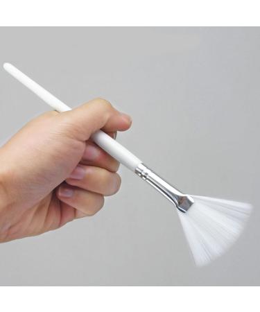 Buy POPETPOP Fan Shaped Face Mask Brush | Soft Makeup Applicator for Facial Masks & Skincare - Perfect for DIY Clay Masks & Body Lotion - Buy Online on GoSupps.com