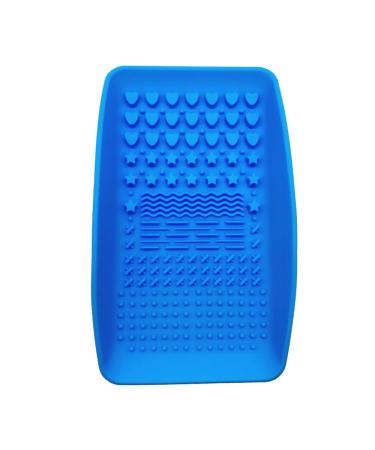 Silicone Portable Makeup Brush Cleaning Mat Baby Blue