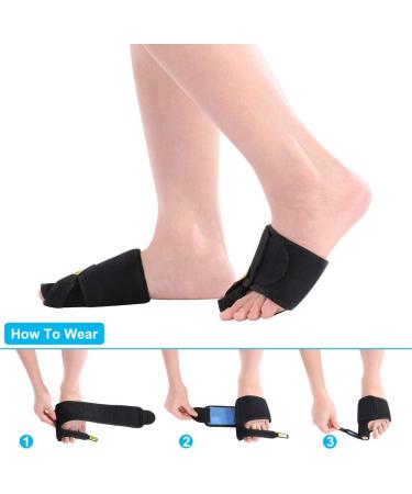 Bunion Corrector & Separator | Orthopedic Splint for Pain Relief & Hallux Valgus Brace - Day & Night Support - Buy Online on GoSupps.com