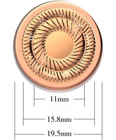 Delmkin 4-Pack Face Hair Remover Replacement Heads - 2nd Gen Blades for Flawless Finishing Touch - International Shipping Available - Buy Online on GoSupps.com