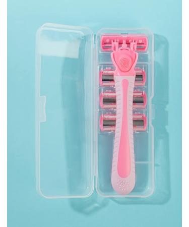 3 in 1 Blade Razor Set - 4-Piece Portable Women's Hair Trimmer & Shaver in Pink | International Shipping Available - Buy Online on GoSupps.com