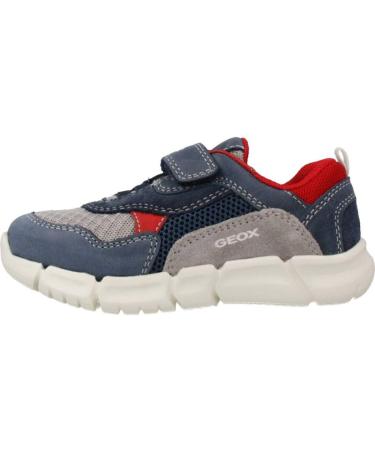 Geox Boy's B Flexyper Sneakers 4.5 UK - Navy Grey | Breathable Comfort - Buy Online on GoSupps.com