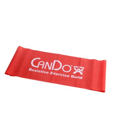 Fabrication Enterprises Fabrication CanDo Exercise Band 5-Foot Single Red 5 Foot