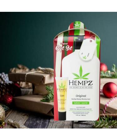 Hempz Original Moisturizer 17 oz & Lip Balm Gift Set - Hydrating Skincare Ideal Gift for All Skin Types - Shop Internationally - Buy Online on GoSupps.com