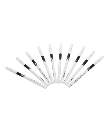 HAPINARY 30 Pcs Lying Silkworm Eyeliner Gel Make up Eyeliner Pen Female Eyeliners Eyeshadow Wooden Pole White
