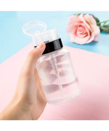 ConStore 2 Pcs 200ml Pump Dispenser Bottles for Nail Polish Remover - Empty Plastic Makeup Alcohol Liquid Pumping Bottles - Buy Online on GoSupps.com