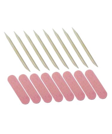 minkissy 100 Sets Manicure Tools Set Rough Toenail File Nail Buffering File Nail File Boards Nails Tools Nail Care File Buffering Files Disposable Double Shaping File Wooden Mini