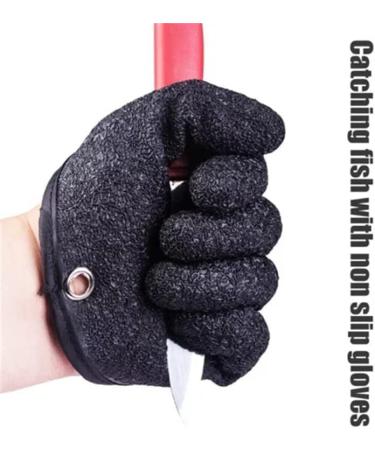 HYOIIO Non-Slip Fishing Catching Gloves - Professional Hand Protection for Fishermen | Anti-Slip, Puncture and Scrapes Prevention, Ideal for Fish Cleaning and Outdoor Activities - Buy Online on GoSupps.com