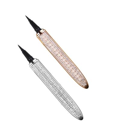 Outanaya Liquid Eye Liner 2pcs Diamond Eyeliner Liquid Liner Pen Eyeliner Liquid Pen Waterproof Eyeliners Cosmetics Eyes
