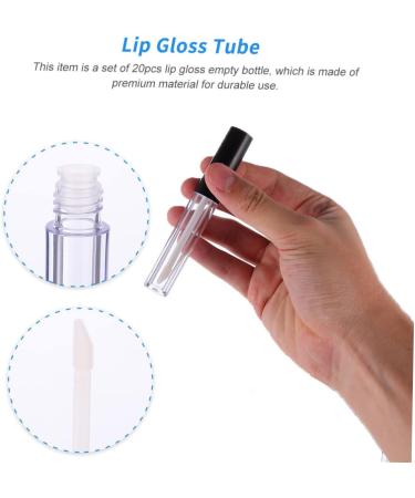 iplusmile 10pi ces Tube De Gloss Contenant Cosm tique Flacons Rechargeables Vides Pour Gloss Tube Vide Transparent Avec Pinceau - Buy Online on GoSupps.com