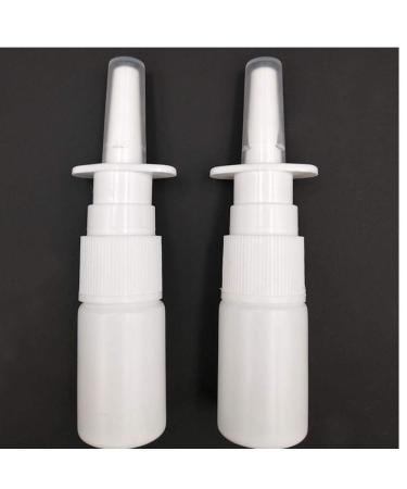 Tossper 2PCs / Lot 10 ml White empty plastic nose spray bottles Pump-susters manure nasal spray refillable bottle for medical packaging