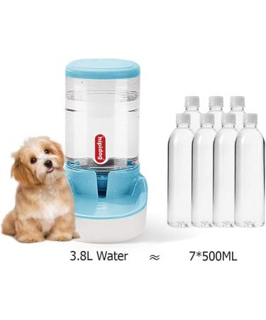 PHABULS Automatic Cat Feeder & Dog Water Dispenser 3.8L - Double Bowl Design - Small & Big Pets - Blue - Buy Online on GoSupps.com