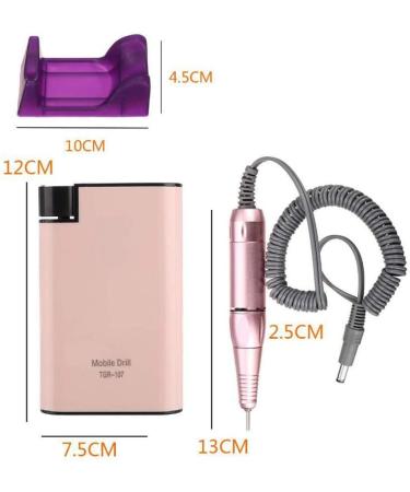 Professional Nail Drill Machine 35000RPM Electric Nail Drill Rechargeable Efile Nail Drill for Acrylic Gel Nails Portable Pedicure Drill Set Nail Buffer Manicure Pedic White - Buy Online on GoSupps.com