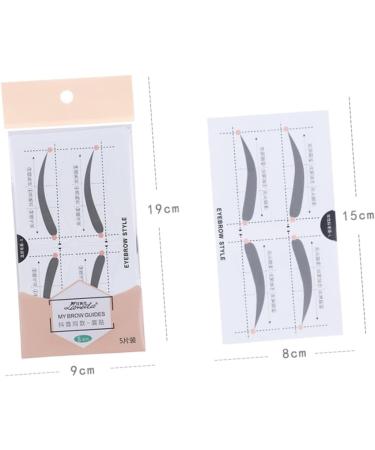 FOMIYES 2 Microblading Stencils Makeup Kit Eyebrow Makeup Tools Eyebrow Stickers A607 Simple Card - Buy Online on GoSupps.com