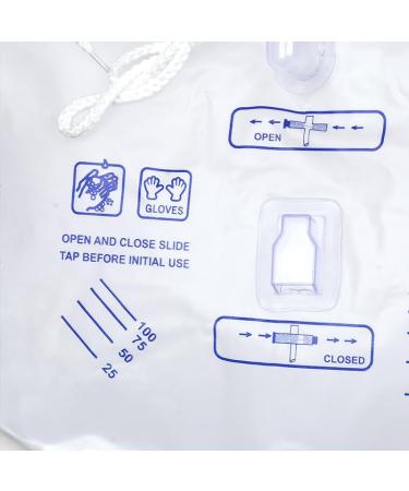 Urine Drainage Bags 2000ml Capacity Leg Bag Urine Collection Bag with Tubing Anti-Reflux Valve (2Pcs) - Buy Online on GoSupps.com