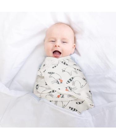 Vicloon Baby Swaddle Wraps 2 pcs - 100% Organic Cotton - Black | For Newborn Boy and Girl 0-3 Months - Buy Online on GoSupps.com