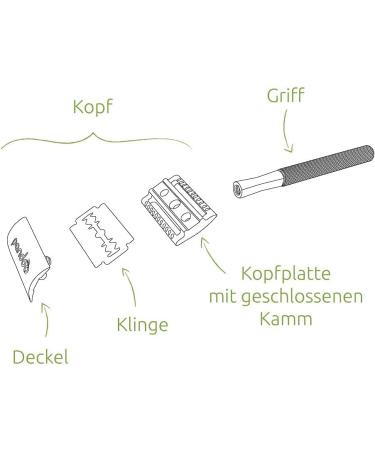 Pandoo Razor Plane with Bamboo Handle | Zero-Waste Safety Razor for Men & Women | Closed Comb Plastic-Free + eBook & 10 Thin Handle Blades - Buy Online on GoSupps.com